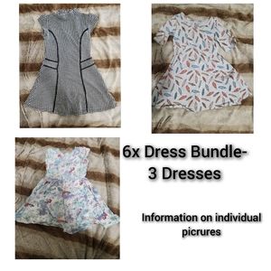 3 Dress Bundle: Size 6/6X Dress Bundle